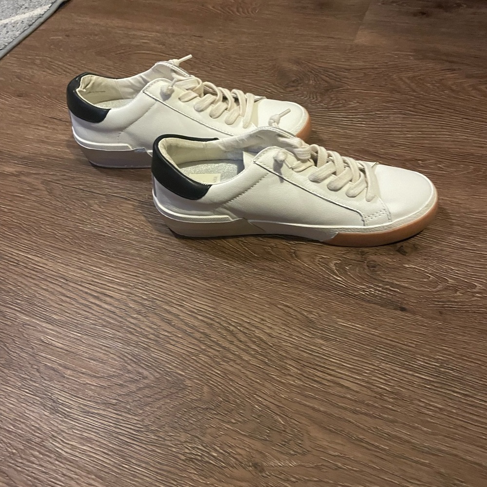 DV by Dolce Vita White and Black Women's Sneakers